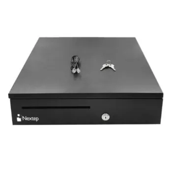 Cajón de Dinero Nextep - 5 Billetes - 8 monedas - Negro - NE-515