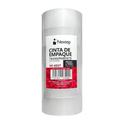 Cinta de Empaque Nextep NE-605T - 48mm x 150m - Transparente - 6 Piezas - NE-605T