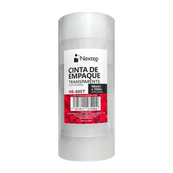 Cinta de Empaque Nextep NE-605T - 48mm x 150m - Transparente - 6 Piezas - NE-605T