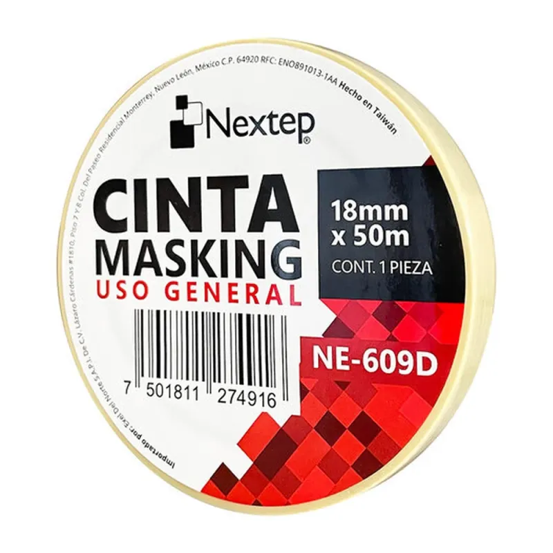 Cinta Masking Nextep NE-609D - 18mm x 50m - NE-609D