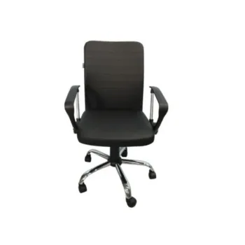 Silla de Oficina Nextep NE-650R - Reclinable - Con Descansabrazos - Negro - NE-650R