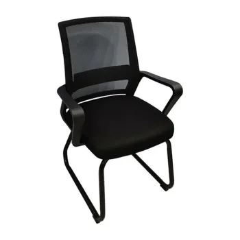 Silla de Visita Nextep NE-652N - Descansabrazos - Tela/Malla - Negro - NE-652N