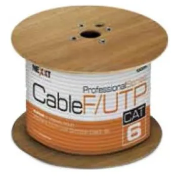 Bobina Nexxt AB356NXT07 - Cat6 - F/UTP - 305m - Negro - AB356NXT07