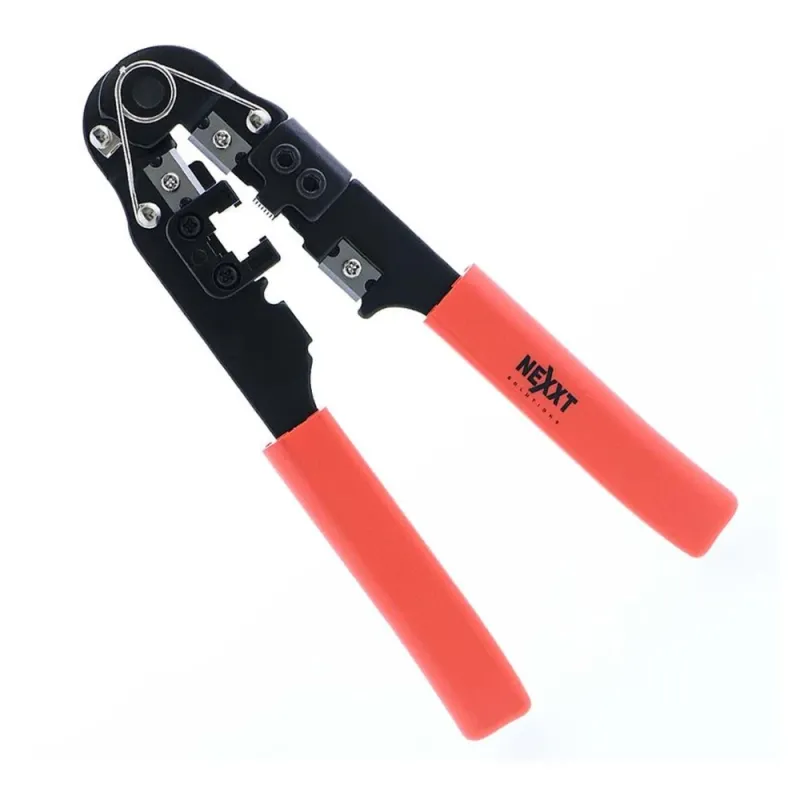 Pinza Ponchadora Nexxt - RJ-11 - RJ-12 - RJ-45 - Negro/Rojo - AW250NXT02