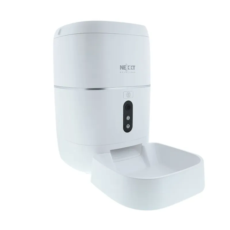 Dispensador Inteligente de Alimento Nexxt NHA-P610 - Wi-Fi - Cámara Integrada - Para Mascotas - NHA-P610