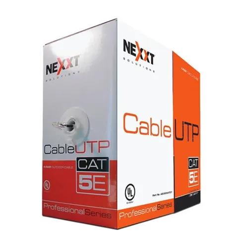 Bobina Nexxt - Cat5e - 305m - 24AWG - Gris - AB355NXT01 Bobina Nexxt - Cat5e - 305m - 24AWG - Gris - AB355NXT01