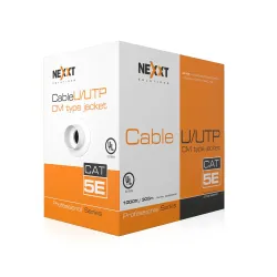 Bobina Nexxt AB355NXT32 - Cat5e - UTP - 24 AWG - 305M - Azul - AB355NXT32