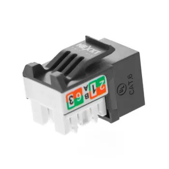 Jack RJ-45 Nexxt - Cat6 - Tipo 110 - Negro - PCGKJC6TYRJBK
