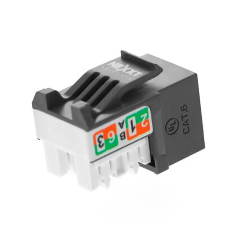 Jack RJ-45 Nexxt - Cat6 - Tipo 110 - Negro - PCGKJC6TYRJBK
