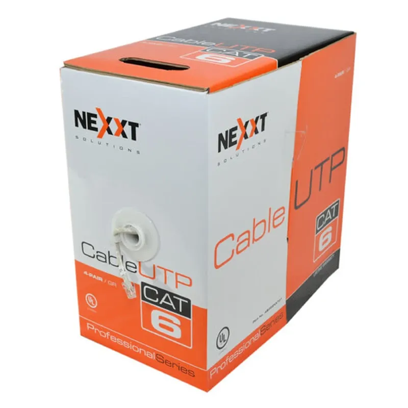 Bobina Nexxt - Cat6 - RJ-45 - 305M - 23 AWG - Gris - PCGUCC6LZGR