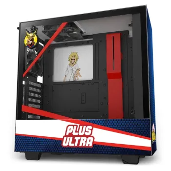 Gabinete Gamer NZXT H510i All Might - Media Torre - ATX/Micro ATX/Mini ITX - Panel Lateral - Azul - CA-H510I-MH-AM