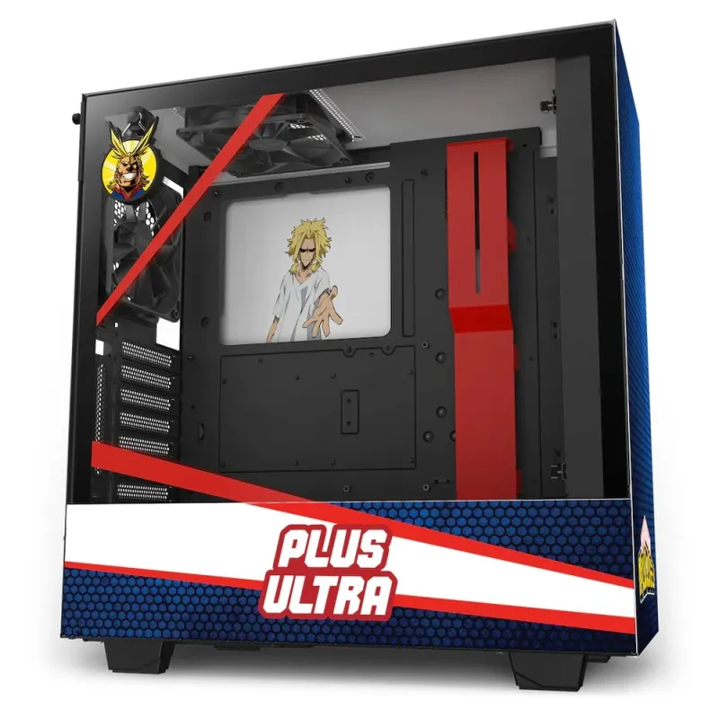 Gabinete Gamer NZXT H510i All Might - Media Torre - ATX/Micro ATX/Mini ITX - Panel Lateral - Azul - CA-H510I-MH-AM