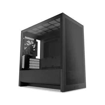Gabinete Gamer NZXT H3 Flow - Media Torre - Micro ATX/Mini ITX - Panel Lateral - Negro - CC-H31FB-01