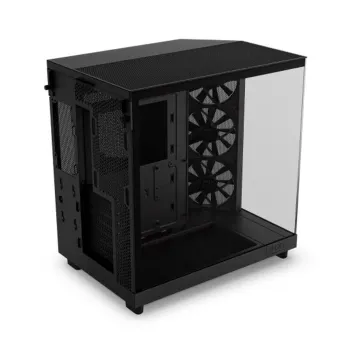 Gabinete Gamer NZXT H6 Flow RGB - Media Torre - ATX/Micro-ATX/Mini-ITX - Panel Lateral - CC-H61FB-R1