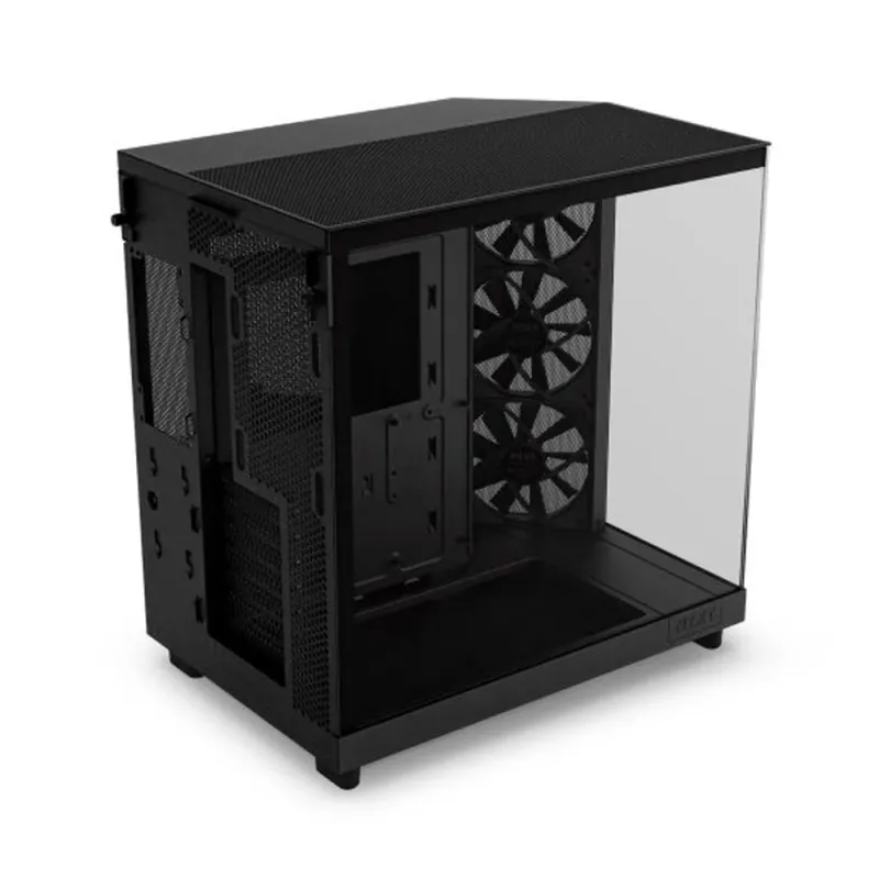 Gabinete Gamer NZXT H6 Flow RGB - Media Torre - ATX/Micro-ATX/Mini-ITX - Panel Lateral - CC-H61FB-R1