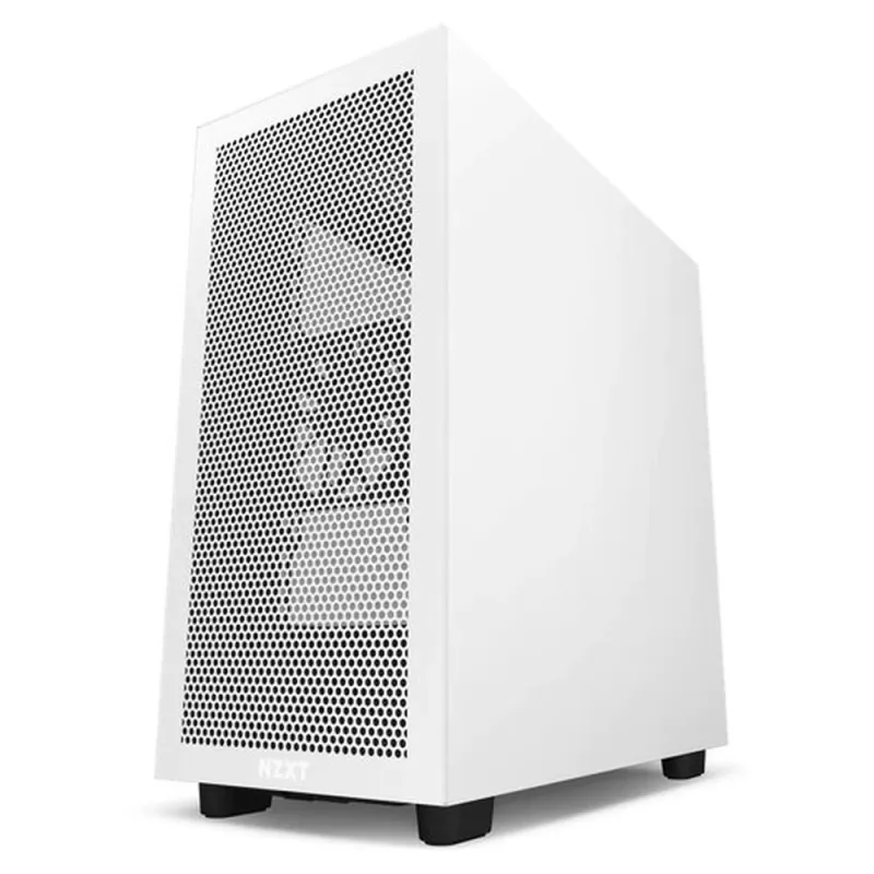 Gabinete Gamer NZXT H7 Flow - Media Torre - E-ATX/ATX/Micro ATX/Mini-ITX - Panel Lateral - Blanco/ Negro - CM-H71FG-01