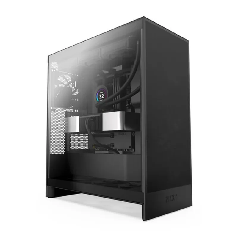 Gabinete NZXT H7 Flow - Media Torre - E-ATX/ATX/Micro-ATX/Mini-ITX - 3 Ventiladores - Panel Lateral - CM-H72FB-01