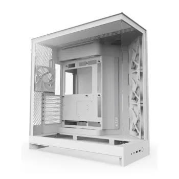 Gabinete Gamer NZXT H9 Flow - Media Torre - E-ATX/ATX/Micro ATX/Mini-ITX - Panel Lateral - Blanco - CM-H92FW-01