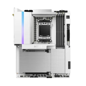 Tarjeta Madre NZXT N9 X870E - Socket AM5 - 4xDDR5 - USB 3.2/2.0 - ATX - Blanco - N9-X87XT-W1