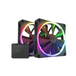 Ventilador NZXT F140 RGB Twin - 140mm - 1800 RPM - 4 Pines - 2 Piezas - RF-R14DF-B1 Ventilador NZXT F140 RGB Twin - 140mm - 1800 RPM - 4 Pines - 2 Piezas - RF-R14DF-B1