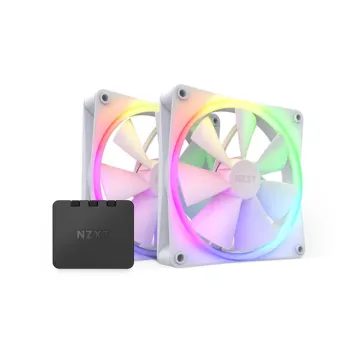 Ventilador NZXT F140 RGB - 140mm - 4-pin - 1800 RPM - 2 Piezas - RF-R14DF-W1