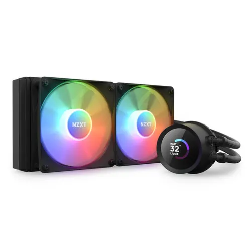 Enfriamiento Líquido NZXT Kraken 240 RGB - 2x Ventiladorees - 1800RPM - RL-KR240-B1 Enfriamiento Líquido NZXT Kraken 240 RGB - 2x Ventiladorees - 1800RPM - RL-KR240-B1