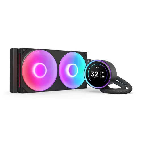 Enfriamiento Líquido NZXT Kraken Elite 280 RGB - 2 Ventiladores - 2000 RPM - Negro - RL-KR28E-B2