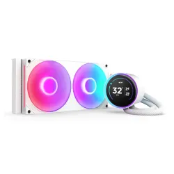 Enfriamiento Líquido NZXT Kraken Elite 280 RGB - 2 Ventiladores - 2000 RPM - Blanco - RL-KR28E-W2