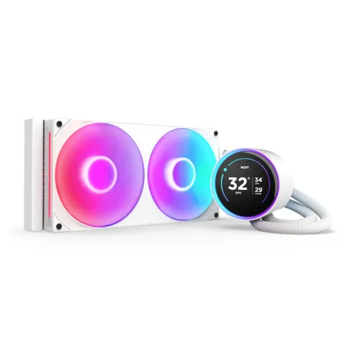 Enfriamiento Líquido NZXT Kraken Elite 280 RGB - 2 Ventiladores - 2000 RPM - Blanco - RL-KR28E-W2 Enfriamiento Líquido NZXT Kraken Elite 280 RGB - 2 Ventiladores - 2000 RPM - Blanco - RL-KR28E-W2
