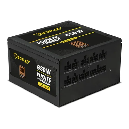 Fuente de Poder Ocelot OPS650 - 650W - ATX - 20 + 4 Pines - 2 Sata - 1 Molex - OPS650