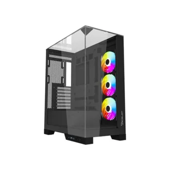 Gabinete Gamer Ocelot GLASS HUNTER 3 - ATX/Micro ATX/ITX - 3 Ventiladores - Panel Lateral - GLASS HUNTER 3