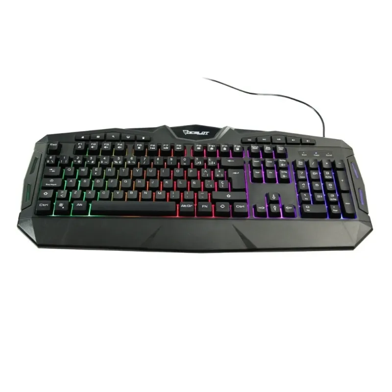 Teclado Gamer Ocelot OGEK03 - Alámbrico - Multimedia - RGB - Español - OGEK03