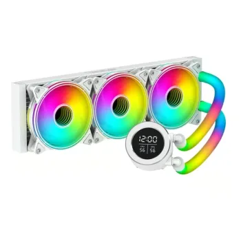 Enfriamiento Líquido Ocelot Polar Wave 360 White - 3 Ventiladores - 1800 RPM - ARGB - Blanco - POLAR WAVE 360 WHITE