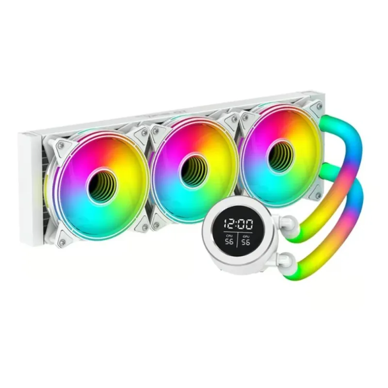 Enfriamiento Líquido Ocelot Polar Wave 360 White - 3 Ventiladores - 1800 RPM - ARGB - Blanco - POLAR WAVE 360 WHITE