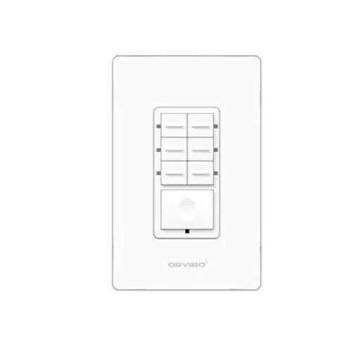 Interruptor Inteligente Orvibo T10S7ZW-1UO - 7 Botones Programables - Controlador de Escenas - WiFi - MESH - T10S7ZW-1UO