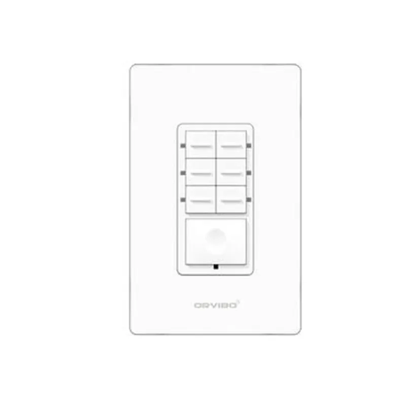 Interruptor Inteligente Orvibo T10S7ZW-1UO - 7 Botones Programables - Controlador de Escenas - WiFi - MESH - T10S7ZW-1UO