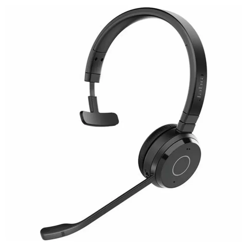 Diadema Jabra Evolve 65 TE - Inalámbrico - Bluetooth - Micrófono - Negro - Certificación Microsoft Teams - 6693-833-309