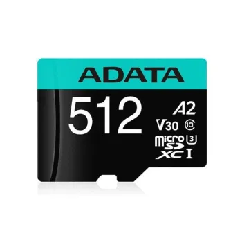 Memoria MicroSDXC ADATA Premier Pro - 512GB - Clase 10 - C/Adaptador - AUSDX512GUI3V30SA2-RA1