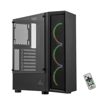 Gabinete YeYian Ventle Master - Media Torre - ATX/Micro ATX - 3x Ventilador Frontal - Panel Lateral - YCH-ATAB-01BK