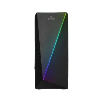 Gabinete Gamer YeYian Crescent Master - Media Torre - ATX/Micro ATX/Mini ITX - Panel lateral  - YCH-LAR7-01BK