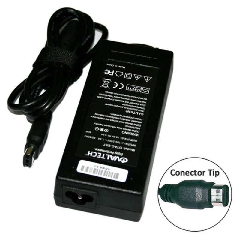 Cargador Para Computadora OvalTech OTAC-E67 - 90W - Negro - OTAC-E67