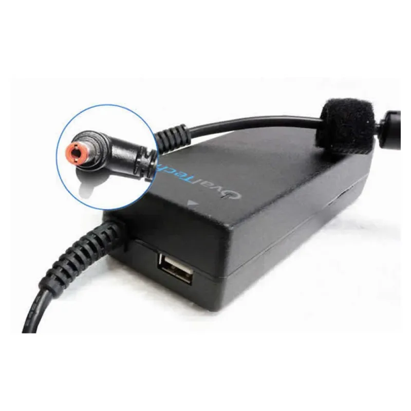 Adaptador para Computadora Portatil 20V/4.5A C/Blister + USB Marca OvalTech - OTAC-E78