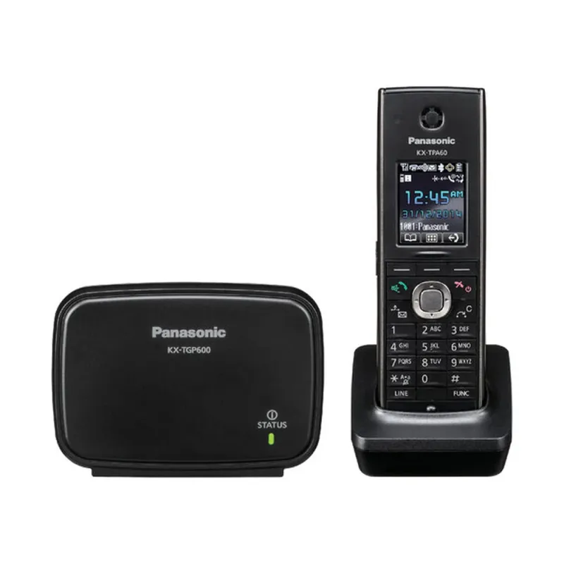 Teléfono Panasonic Kx Tgp600 Inalámbrico 8 Líneas Rj 45 1 Terminal Negro - KX-TGP600B