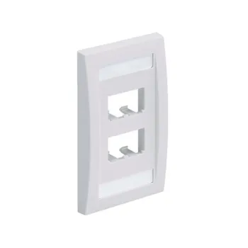 Placa de Pared Panduit - 4 Salidas - Blanco - CFPE4WHY
