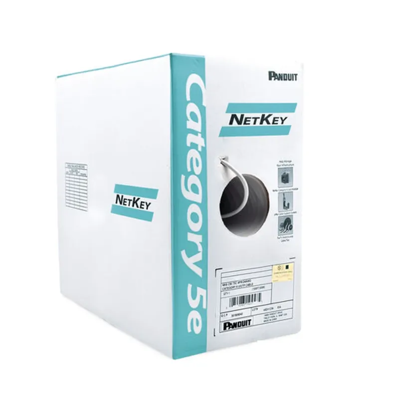 Bobina Panduit - Cat5e - 305M - 24 AWG - Gris Claro - NUC5C04IG-CE