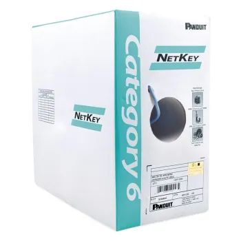 Bobina Panduit - Cat6 - 305m - 24 AWG - Azul - NUC6C04BU-FE