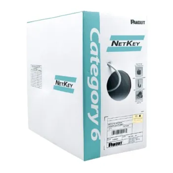 Bobina Panduit - Cat6 - 305M - 24 AWG - Gris - NUC6C04IG-FE