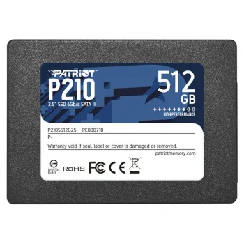 Unidad de Estado Sólido PATRIOT P210 - 2.5" - 512GB - SATA III - P210S512G25
