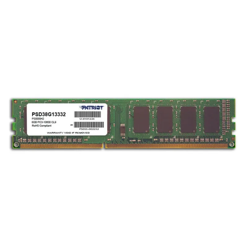 Memoria RAM PATRIOT Signature - DDR3 - 8GB - 1333MHz - UDIMM - Para PC - PSD38G13332
