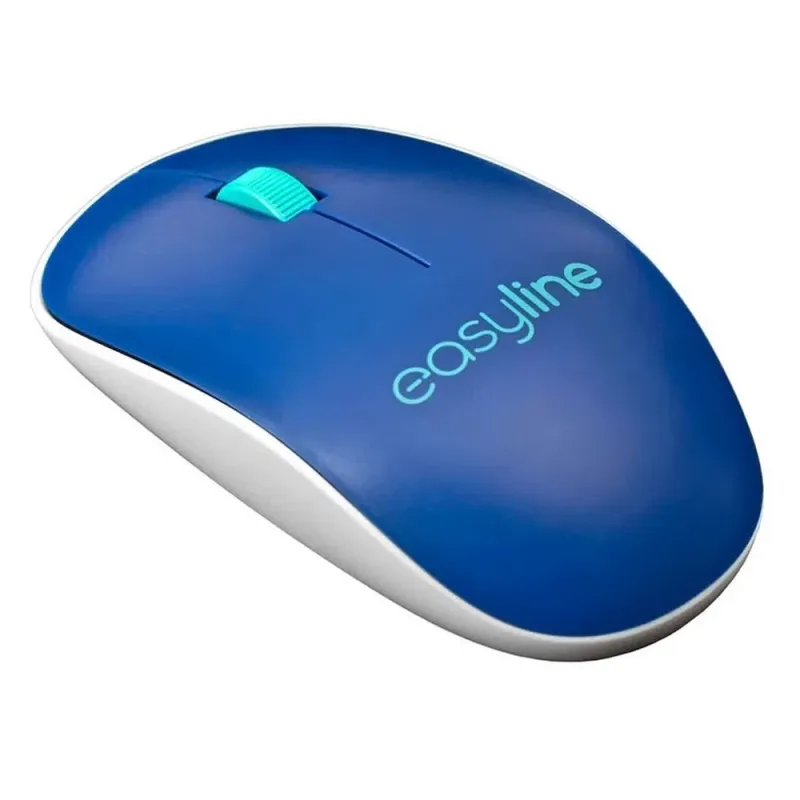 Mouse Easy Line EL-995128 - Inalámbrico - USB - Azul - EL-995128